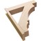 Ekena Millwork 8-in W x 36-in D x 44-in H Balboa Block Rough Cedar Woodgrain TimberThane Outlooker, Primed Tan OUTUR080X36X44BOA44RCPR - alternate 5